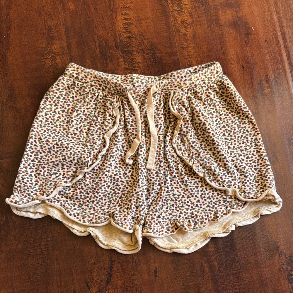 Konges Slojd kids girls Floral Print Shorts size 5-6